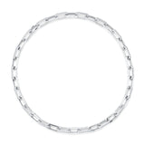 13.01CT 14K W/G DIAMOND PAVE PAPER CLIP LINK NECKLACE
