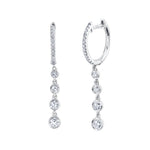 0.45CT 14K W/G DIAMOND BEZEL EARRING
