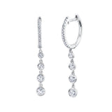 0.45CT 14K W/G DIAMOND BEZEL EARRING