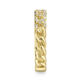 0.16CT 14K Y/G DIAMOND LINK RING