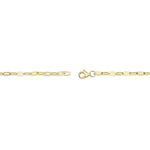 0.07CT 14K Y/G DIAMOND & CULTURED PEARL PAPER CLIP LINK BRACELET