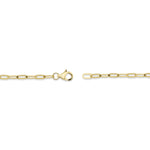 0.12CT 14K Y/G DIAMOND ""LOVE"" PAPER CLIP LINK BRACELET