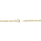 0.12CT 14K Y/G DIAMOND ""LOVE"" PAPER CLIP LINK BRACELET
