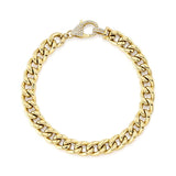 0.25CT 14K Y/G DIAMOND LINK BRACELET
