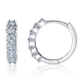 0.23CT 14K W/G DIAMOND HUGGIE EARRING