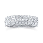 0.91CT 14K W/G DIAMOND PAVE BAND