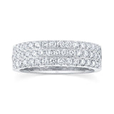 0.91CT 14K W/G DIAMOND PAVE BAND