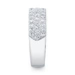 0.91CT 14K W/G DIAMOND PAVE BAND