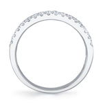 0.91CT 14K W/G DIAMOND PAVE BAND