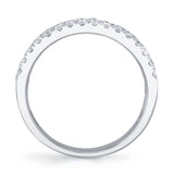 0.91CT 14K W/G DIAMOND PAVE BAND