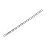7.52CT 14K W/G DIAMOND PAVE PAPER CLIP LINK BRACELET