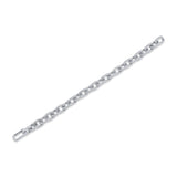 7.52CT 14K W/G DIAMOND PAVE PAPER CLIP LINK BRACELET