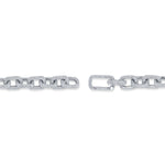 7.52CT 14K W/G DIAMOND PAVE PAPER CLIP LINK BRACELET