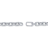 7.52CT 14K W/G DIAMOND PAVE PAPER CLIP LINK BRACELET