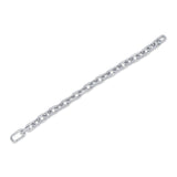 3.67CT 14K W/G DIAMOND PAVE PAPER CLIP LINK BRACELET