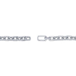 3.67CT 14K W/G DIAMOND PAVE PAPER CLIP LINK BRACELET