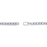 3.67CT 14K W/G DIAMOND PAVE PAPER CLIP LINK BRACELET