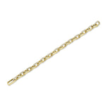 3.67CT 14K Y/G DIAMOND PAVE PAPER CLIP LINK BRACELET
