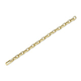 3.67CT 14K Y/G DIAMOND PAVE PAPER CLIP LINK BRACELET