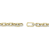 3.67CT 14K Y/G DIAMOND PAVE PAPER CLIP LINK BRACELET