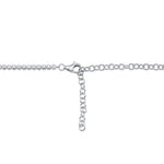 4.73CT 14K Y/G DIAMOND CROWN SETTING TENNIS NECKLACE