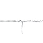 6.75CT 14K W/G DIAMOND CROWN SETTING TENNIS NECKLACE