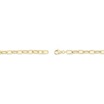 0.20CT 14K Y/G DIAMOND PAPER CLIP LINK BRACELET