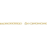 0.20CT 14K Y/G DIAMOND PAPER CLIP LINK BRACELET