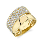 1.03CT 14K Y/G DIAMOND PAVE LADYS RING