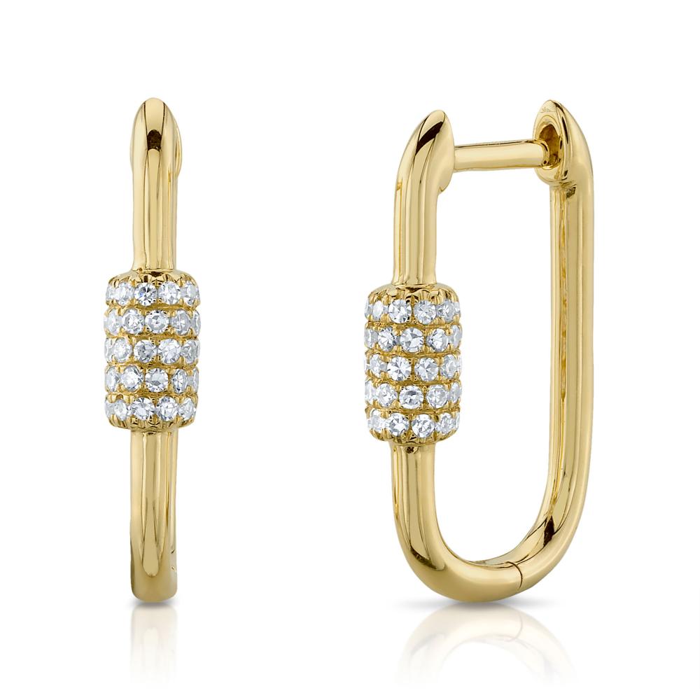 0.24CT 14K Y/G DIAMOND EARRING