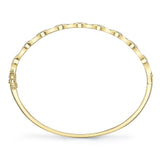 0.35CT 14K Y/G DIAMOND BANGLE