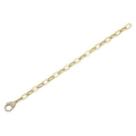0.41CT 14K Y/G DIAMOND PAPER CLIP LINK BRACELET