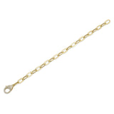 0.41CT 14K Y/G DIAMOND PAPER CLIP LINK BRACELET