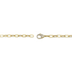 0.41CT 14K Y/G DIAMOND PAPER CLIP LINK BRACELET