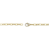 0.41CT 14K Y/G DIAMOND PAPER CLIP LINK BRACELET