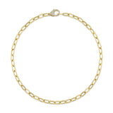0.42CT 14K Y/G DIAMOND PAPER CLIP LINK NECKLACE
