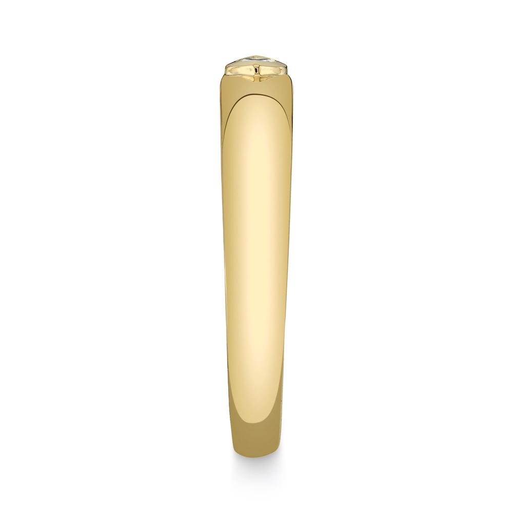 0.08CT 14K Y/G DIAMOND MARQUISE BEZEL BAND