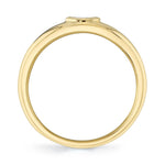 0.08CT 14K Y/G DIAMOND MARQUISE BEZEL BAND