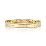 1.08CT 14K Y/G DIAMOND BAGUETTE MARQUISE BANGLE
