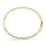 1.08CT 14K Y/G DIAMOND BAGUETTE MARQUISE BANGLE