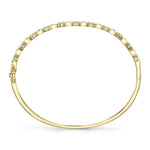 1.88CT 14K Y/G DIAMOND BEZEL BANGLE