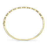 1.88CT 14K Y/G DIAMOND BEZEL BANGLE