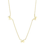 0.23CT 14K Y/G DIAMOND BUTTERFLY NECKLACE