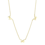 0.23CT 14K Y/G DIAMOND BUTTERFLY NECKLACE