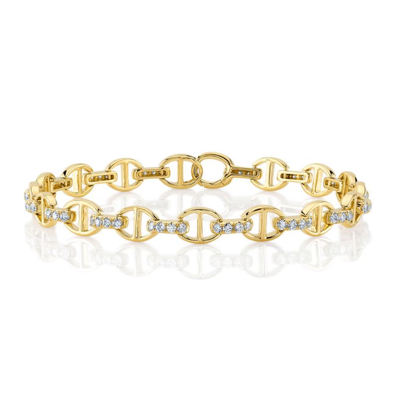 1.17CT 14K Y/G DIAMOND BRACELET