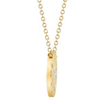 0.20CT 14K Y/G DIAMOND CIRCLE NECKLACE
