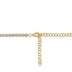 1.93CT 14K Y/G DIAMOND TENNIS NECKLACE
