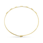 0.46CT 14K Y/G DIAMOND BAGUETTE LATCH LOCK BANGLE