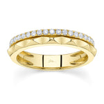 0.26CT 14K Y/G DIAMOND LADYS BAND