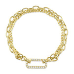 0.41CT 14K Y/G DIAMOND LINK BRACELET